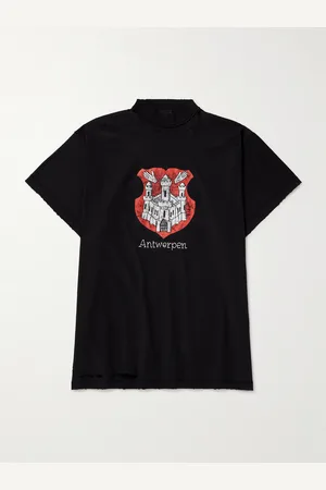 Balenciaga Antwerpen Inside Out Oversized-T-Shirt aus Baumwoll-Jersey mit Print in Distressed-Optik - Men - - 2