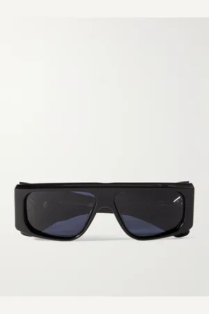 JACQUES MARIE MAGE Cliff Sonnenbrille mit eckigem Rahmen aus Azetat und silberfarbenen Details - Men