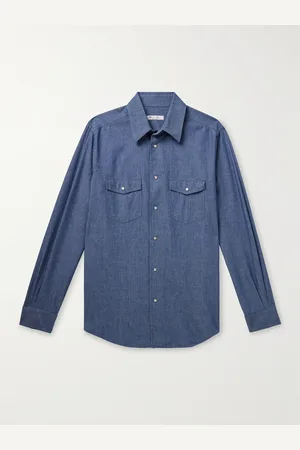 Loro Piana Thomas Hemd aus Baumwoll-Chambray - Men - - XL