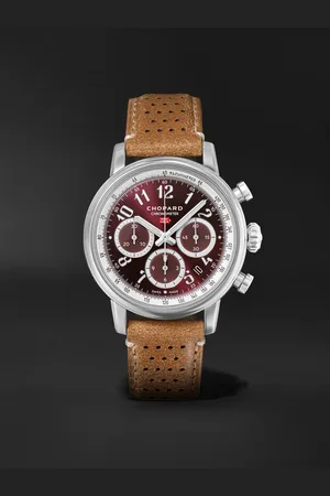Chopard Mille Miglia Classic Chronograph 40,5 mm Uhr aus Edelstahl mit automatischem Aufzug und Lederarmband, Ref.-Nr.: 168619-3003 - Men