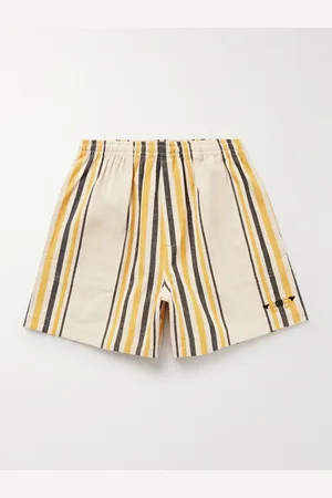 BODE Namesake weit geschnittene Shorts aus Baumwolle mit Logostickerei und Streifen - Men - - XL