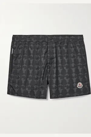 Moncler Gerade geschnittene kurze Badeshorts mit Logomuster - Men - - XL