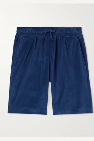 Loro Piana Gerade geschnittene Bermudashorts aus Chenille aus einer Baumwoll-Seidenmischung mit Kordelzugbund - Men - - XXXL