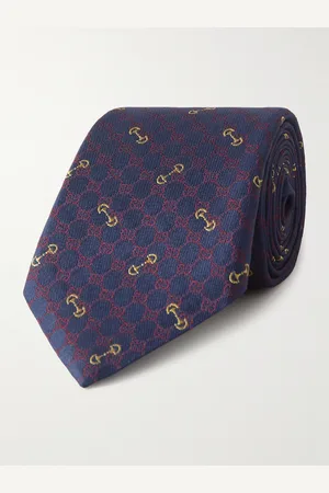 Gucci Krawatte aus Seiden-Jacquard mit Logostickerei, 7 cm - Men