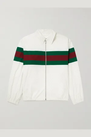 Gucci Blouson aus Baumwollpopeline mit Shell-Besatz und Logoprint - Men - - IT 46