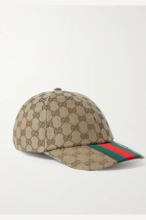Gucci Baseballkappe aus Canvas mit Logomuster und Webband - Men - - S