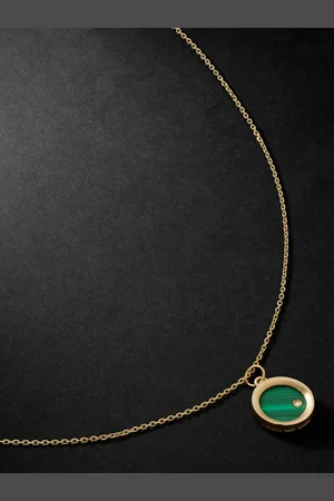 Mateo Anhängerkette aus mit Malachit und Diamant - Men