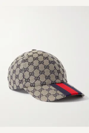 Gucci Baseballkappe aus Canvas mit Logomuster und Webband - Men - - S
