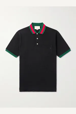 Gucci Polohemd aus Stretch-Baumwoll-Piqué mit Logostickerei - Men - - XS