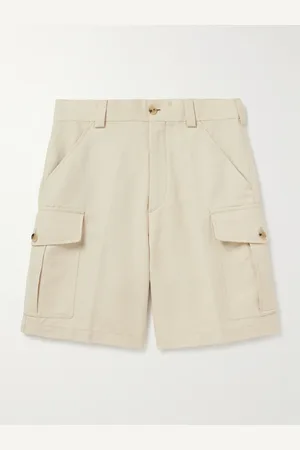 Loro Piana Bizen weit geschnittene Cargoshorts aus Canvas aus einer Baumwoll-Leinenmischung - Men - - IT 52