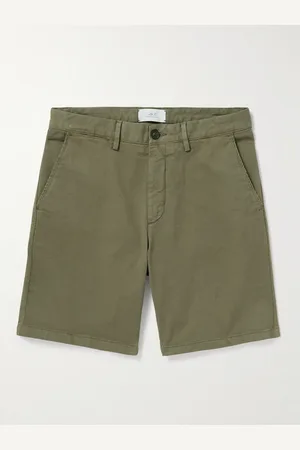 Mr P. Gerade geschnittene Bermudashorts aus Twill aus einer Baumwollmischung in Stückfärbung - Men - - 34