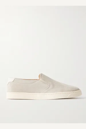 Brunello Cucinelli Slip-ons aus Veloursleder mit Lederbesatz - Men - - EU 41.5