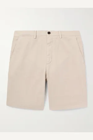 Mr P. Gerade geschnittene Bermudashorts aus Twill aus einer Baumwollmischung in Stückfärbung - Men - - 34