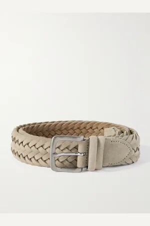 Mr P. Gürtel aus geflochtenem Veloursleder, 3,5 cm - Men - - EU 100