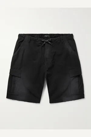 Balenciaga Weit geschnittene Cargoshorts aus Baumwoll-Ripstop mit Distressed-Details und Kordelzugbund - Men - - M