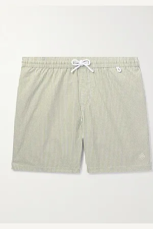 Loro Piana Bay gerade geschnittene mittellange Badeshorts mit Streifen und Logoapplikation - Men - - XXXL