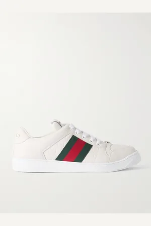 Gucci Screener Sneakers aus Leder mit Webband und Logoprägung - Men - - UK 7
