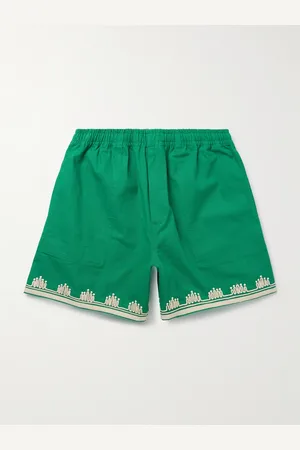 BODE Ripple gerade geschnittene Shorts aus Baumwoll-Canvas mit Verzierungen und Ripsband - Men - - XXL
