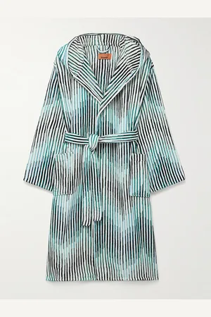 Missoni Arpeggio Morgenmantel aus gestreiftem Baumwollfrottee mit Kapuze - Men - - S