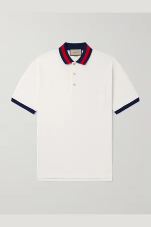 Gucci Polohemd aus Piqué aus einer Baumwollmischung mit Logostickerei - Men - - S