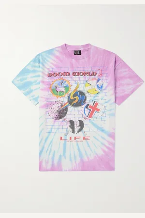 SAINT MXXXXXX LASTMAN T-Shirt aus Baumwoll-Jersey mit Batikmuster und Print - Men - - M