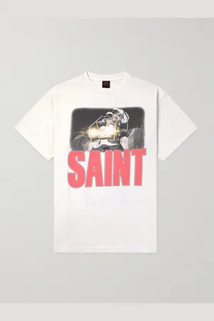 SAINT MXXXXXX Freedom Space T-Shirt aus Baumwoll-Jersey mit Logoprint - Men - - XXL