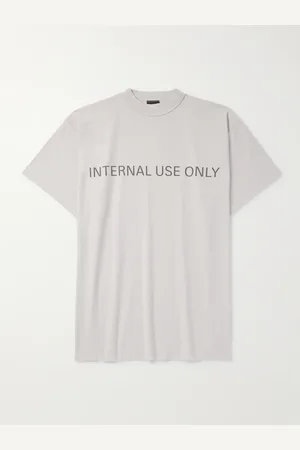 Balenciaga Inside Out Oversized-T-Shirt aus Baumwoll-Jersey mit Logoprint in Distressed-Optik - Men - - 2