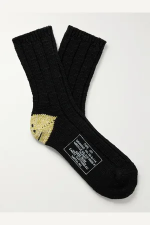 KAPITAL Socken aus einer Baumwollmischung mit Intarsienmotiv - Men