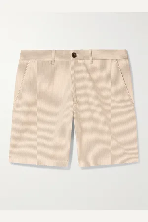 Mr P. Schmal und gerade geschnittene Bermudashorts aus Baumwolle mit Streifen - Men - - 40