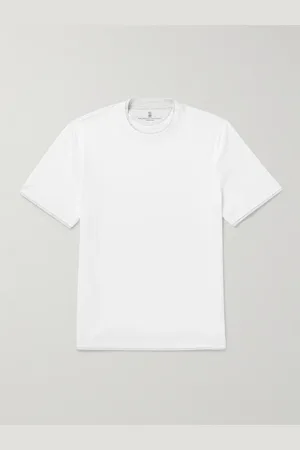 Brunello Cucinelli Mehrlagiges T-Shirt aus Baumwoll-Jersey - Men - - M