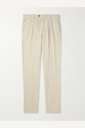 Brunello Cucinelli Gerade geschnittene Hose aus Baumwollcord mit Falten - Men - - IT 46