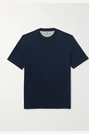 Brunello Cucinelli T-Shirt aus Jersey aus einer Seiden-Baumwollmischung - Men - - S