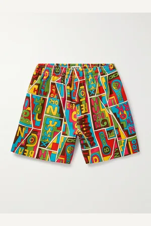 BODE New England Mosaic gerade geschnittene Shorts aus strukturierter Baumwolle mit Print - Men - - S