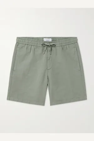 Mr P. Gerade geschnittene Shorts aus einer Baumwoll-Leinenmischung mit Kordelzugbund - Men - - 38