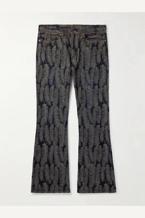 KAPITAL Magpie schmal geschnittene ausgestellte Jeans mit Jacquard-Muster - Men - - UK/US 38