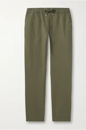 Mr P. James gerade geschnittene Hose aus Twill aus einer Baumwoll-Leinenmischung mit Kordelzugbund - Men - - 30