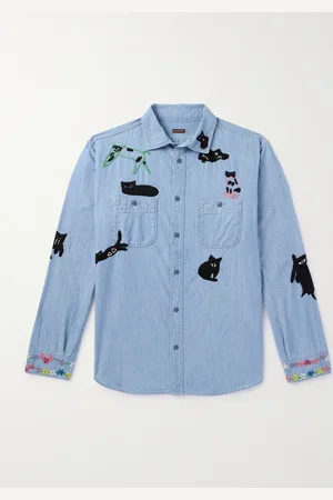 KAPITAL Hemd aus Baumwoll-Chambray mit Stickereien - Men - - 2