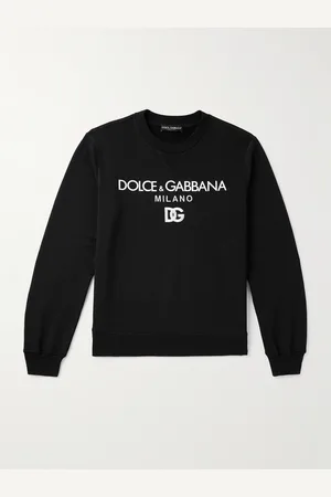 Dolce & Gabbana Sweatshirt aus Baumwoll-Jersey mit Logoprint und -stickerei - Men - - IT 54