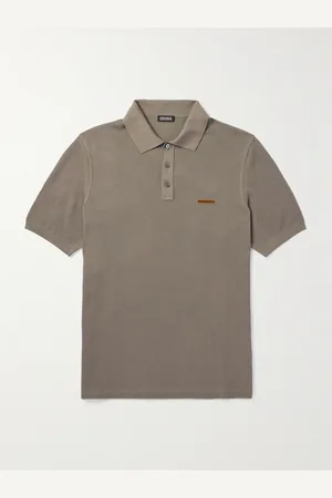 Ermenegildo Zegna Schmal geschnittenes Polohemd aus Baumwoll-Piqué - Men - - IT 46