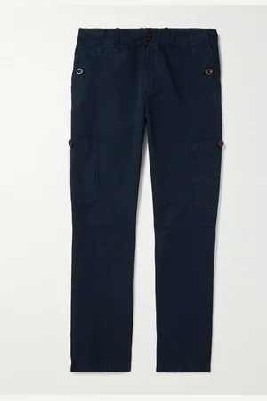 Mr P. Samuel gerade geschnittene Cargohose aus Twill aus einer Baumwoll-Leinenmischung in Stückfärbung - Men - - 30
