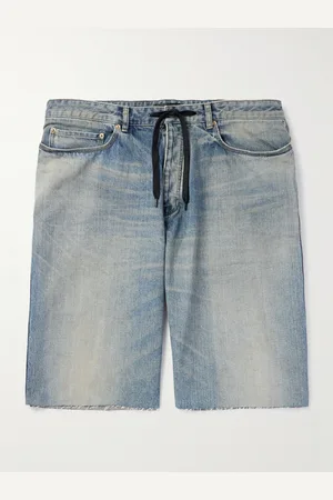 Balenciaga Jeansshorts mit Kordelzugbund in Distressed-Optik - Men - - UK/US 32