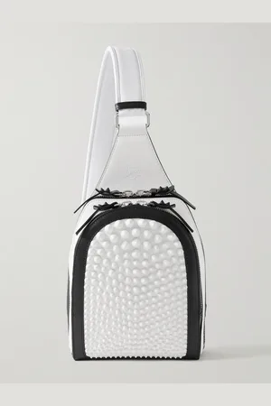 Christian Louboutin Loubifunk Umhängetasche aus Leder mit Gummibesatz und Stachelnieten - Men