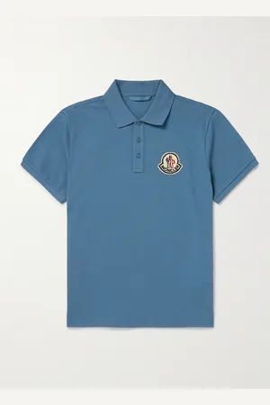 Moncler Polohemd aus Baumwoll-Piqué mit Logoapplikation - Men - - M
