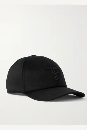 Tom Ford Baseballkappe aus Kaschmir mit Lederbesatz und Logostickerei - Men - - XL