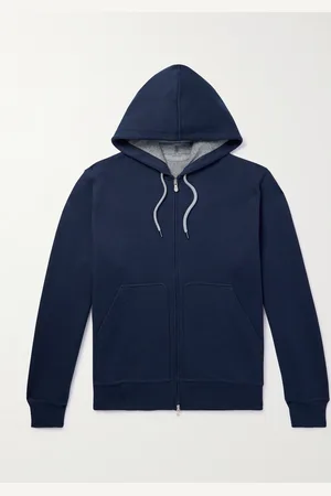 Brunello Cucinelli Kapuzenjacke aus Jersey aus einer Baumwollmischung mit Reißverschluss - Men - - XS