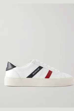 Moncler Monaco M Sneakers aus Leder mit Streifen - Men - - EU 41.5