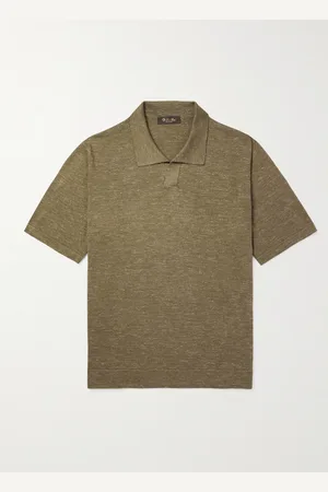 Loro Piana Polohemd aus einer Mischung aus Seide, Kaschmir und Leinen - Men - - IT 54