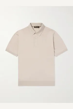 Loro Piana Schmal geschnittenes Polohemd aus einer Mischung aus Wolle, Seide und Kaschmir - Men - - IT 52