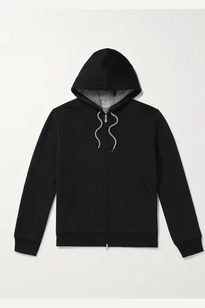 Brunello Cucinelli Kapuzenjacke aus Jersey aus einer Baumwollmischung mit Reißverschluss - Men - - XS