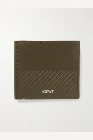 Loewe Aufklappbares Portemonnaie aus Leder mit Prägung und Logoprint - Men